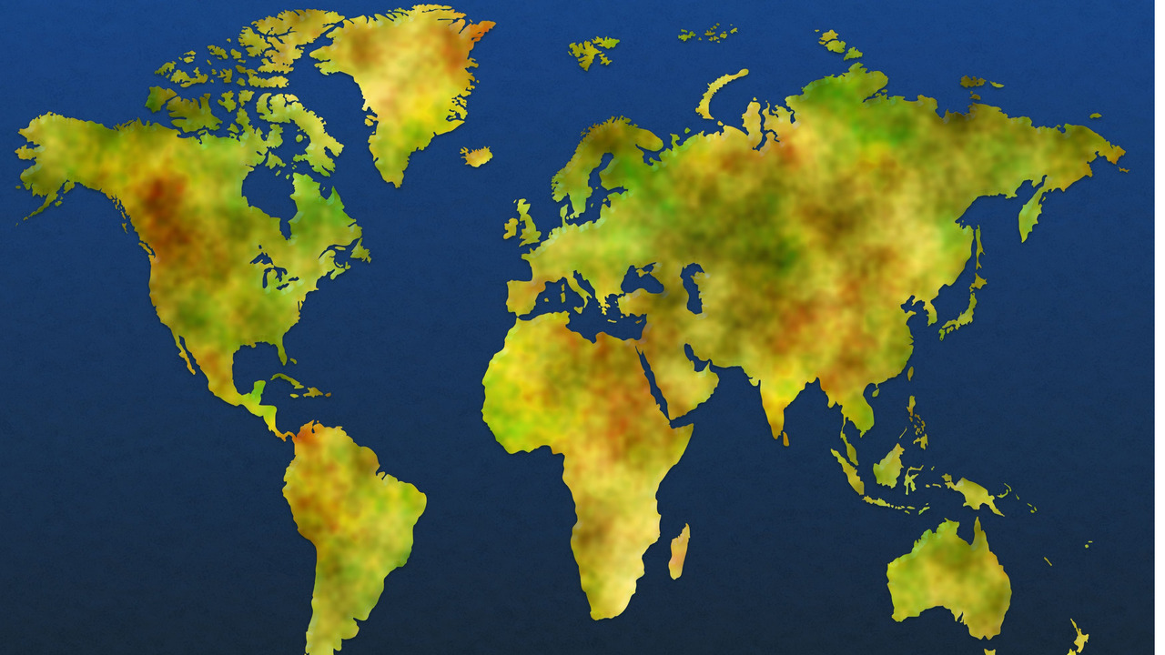 Ones all over the world. Boreal Forest Map.